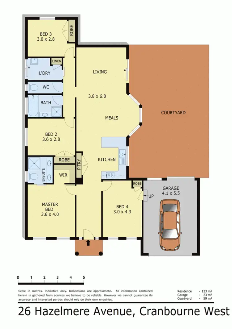 Floorplan of Homely house listing, 26 HAZELMERE AVENUE, Cranbourne West VIC 3977