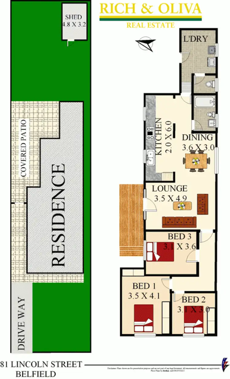 Floorplan of Homely house listing, 81 Lincoln Street, Belfield NSW 2191