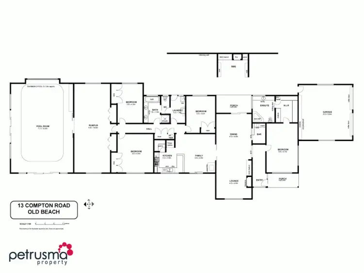 Floorplan of Homely house listing, 13 Compton Road, Old Beach TAS 7017