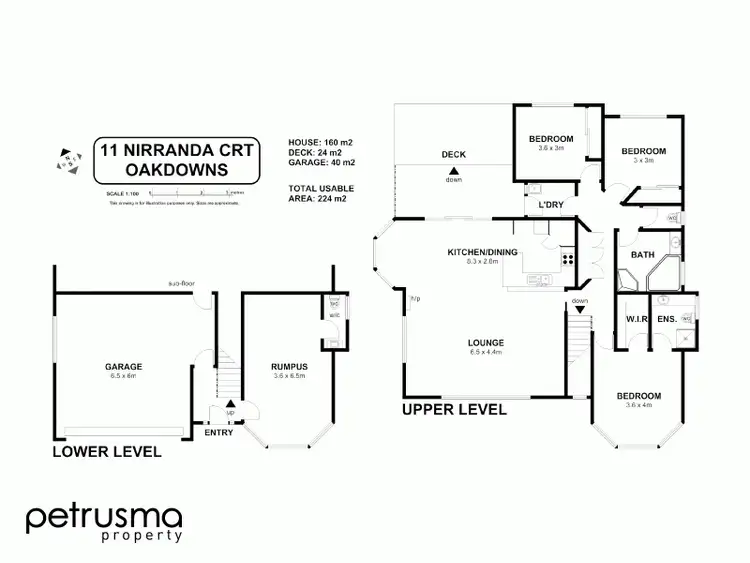 Floorplan of Homely house listing, 11 Nirranda Court, Oakdowns TAS 7019