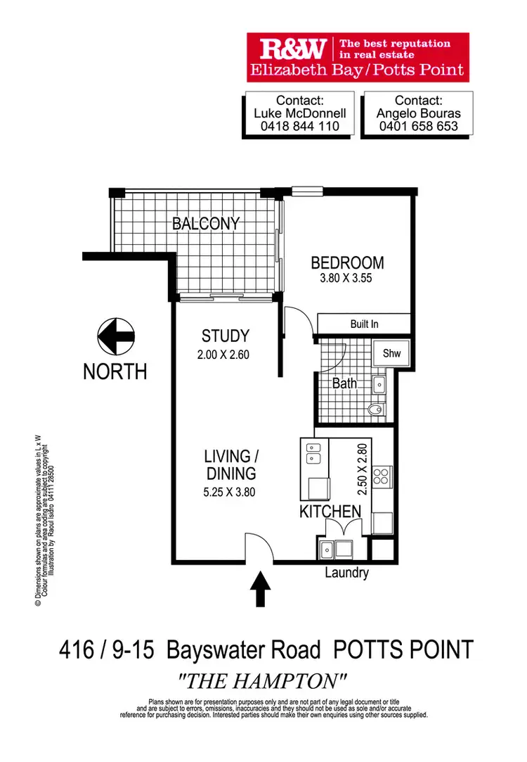 Floorplan of Homely apartment listing, 416/9-15 Bayswater Road, Potts Point NSW 2011