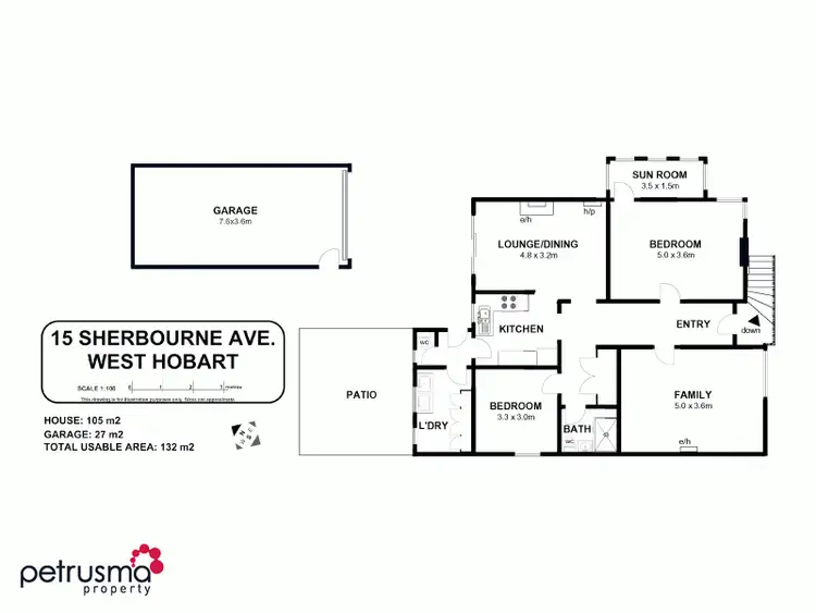Floorplan of Homely house listing, 15 Sherbourne Avenue, West Hobart TAS 7000
