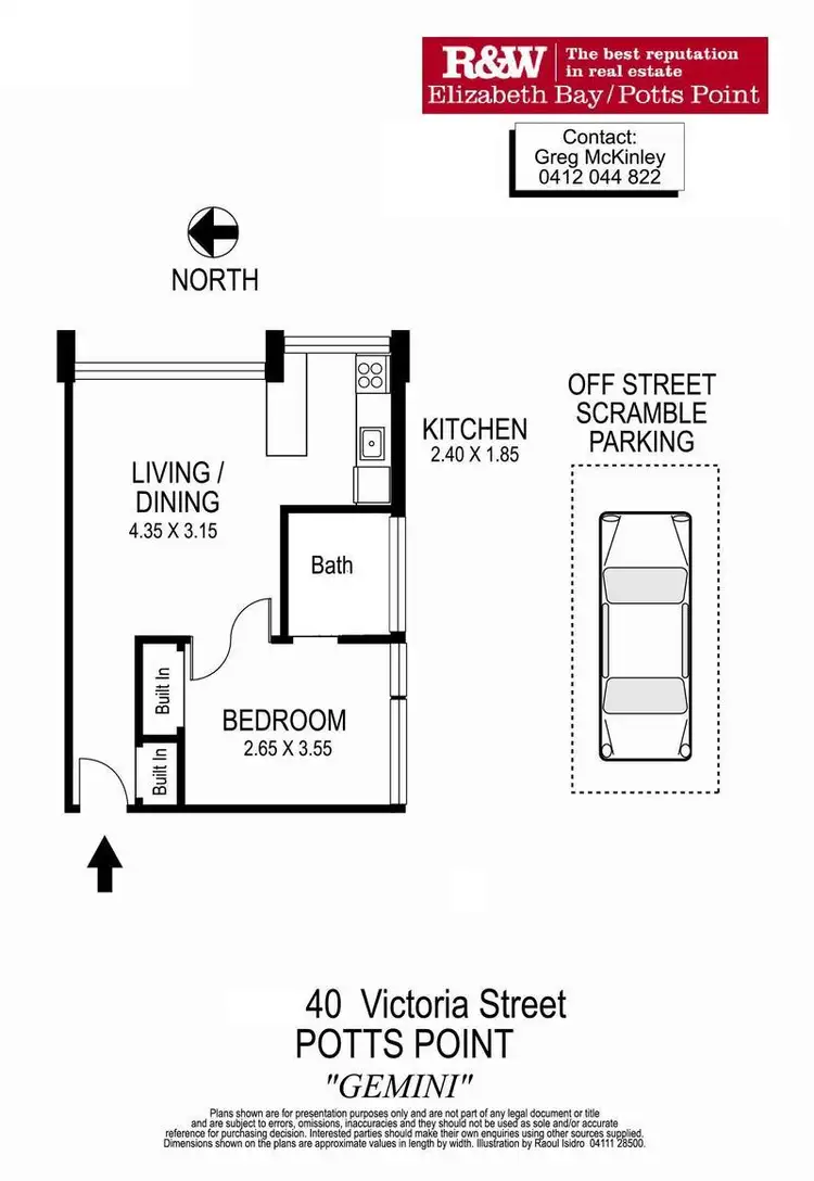Floorplan of Homely apartment listing, 42/40 Victoria Street, Potts Point NSW 2011
