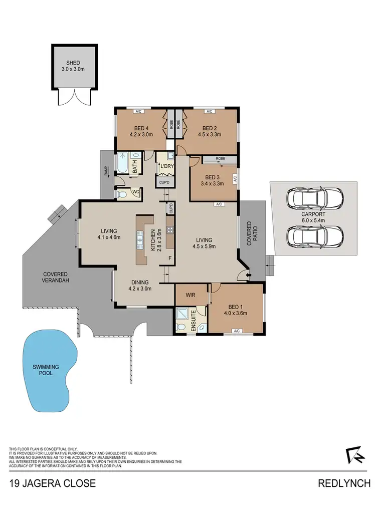 Floorplan of Homely house listing, 19 Jagera Close, Kamerunga QLD 4870