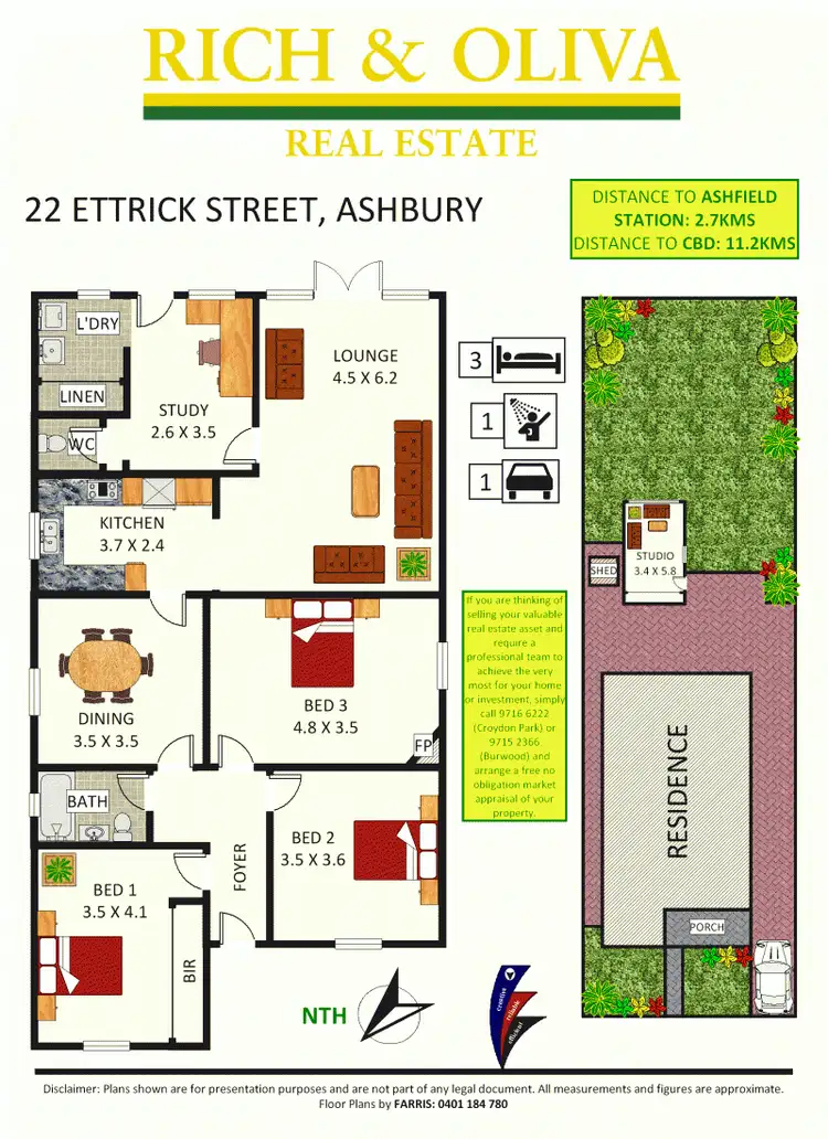 Floorplan of Homely house listing, 22 Ettrick Street, Ashbury NSW 2193