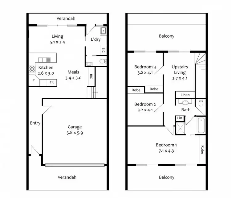 Floorplan of Homely townhouse listing, Lot 3 Bald Street, Smithfield Plains SA 5114