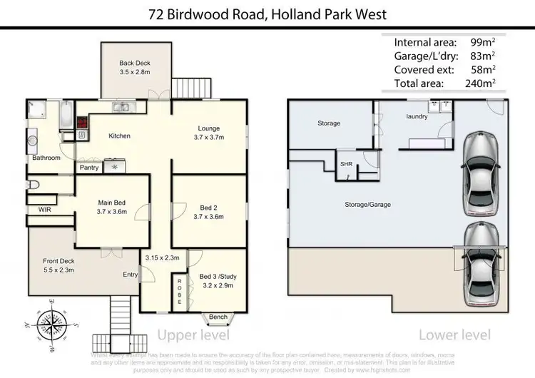 Floorplan of Homely house listing, 72 Birdwood Road, Holland Park West QLD 4121