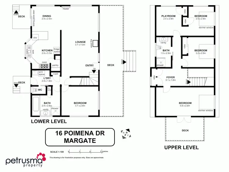 Floorplan of Homely house listing, 16 Poimena Drive, Margate TAS 7054