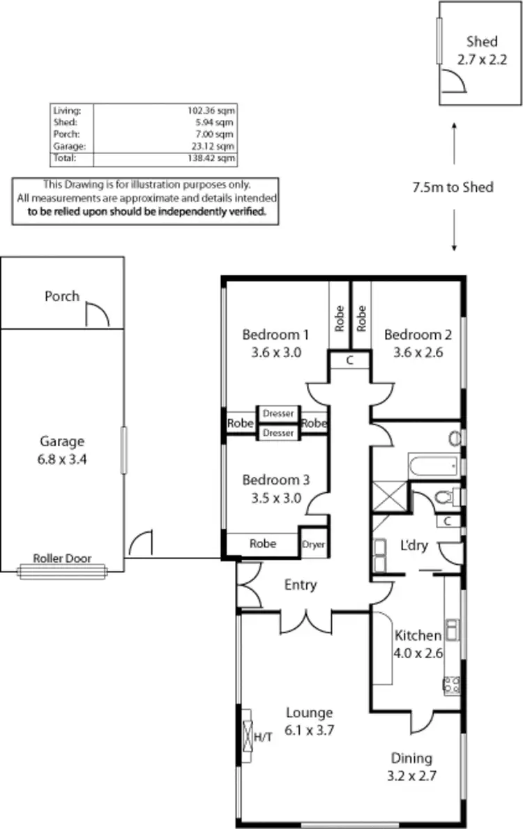 Floorplan of Homely house listing, 245 Tapleys Hill Road, Seaton SA 5023