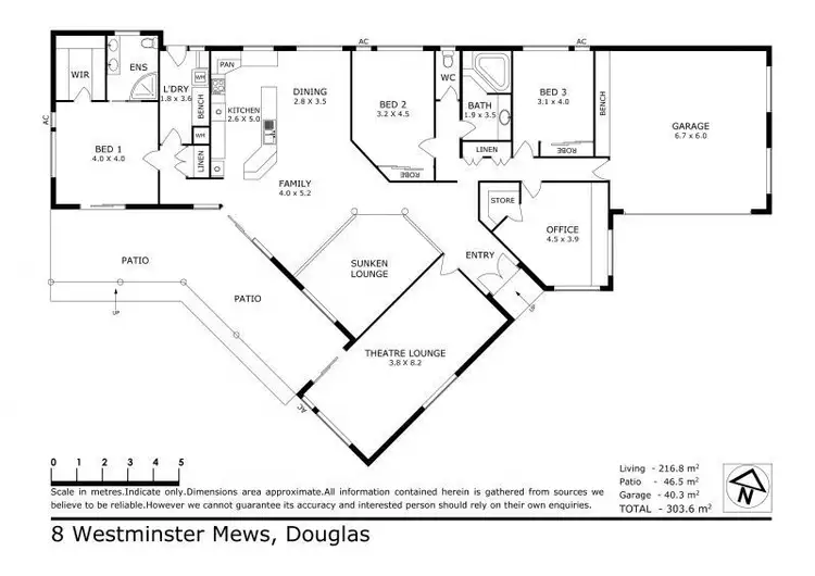 Floorplan of Homely house listing, 8 Westminster Mews, Douglas QLD 4814