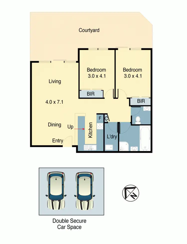Floorplan of Homely apartment listing, 57/128-158 George Street, Redfern NSW 2016