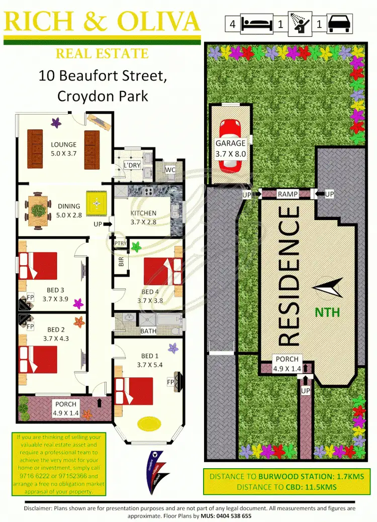 Floorplan of Homely house listing, 10 Beaufort Street, Croydon Park NSW 2133