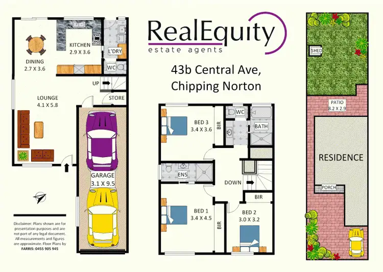 Floorplan of Homely semi-detached listing, 43b Central Avenue, Chipping Norton NSW 2170