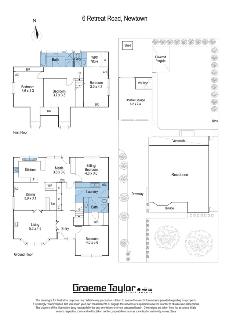 Floorplan of Homely house listing, 6 Retreat Road, Newtown VIC 3220