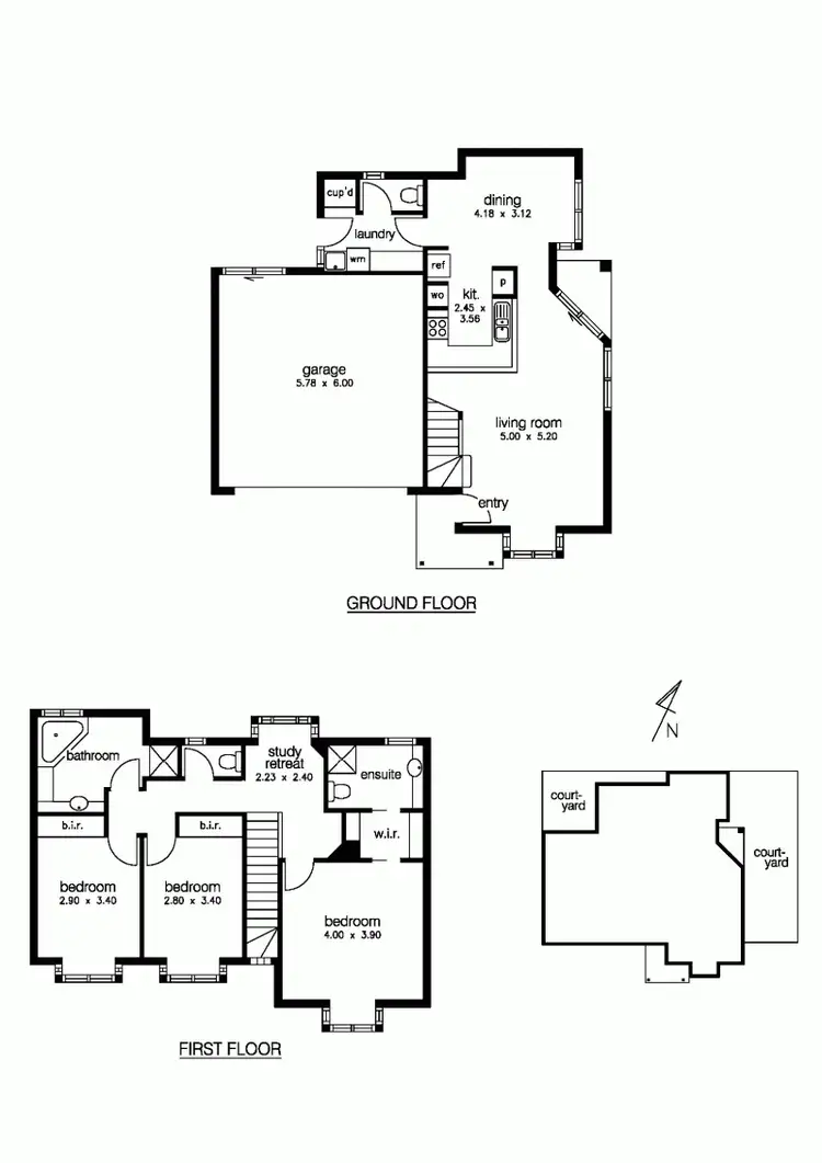 Floorplan of Homely townhouse listing, 2/2 Wilga Avenue, Altona VIC 3018