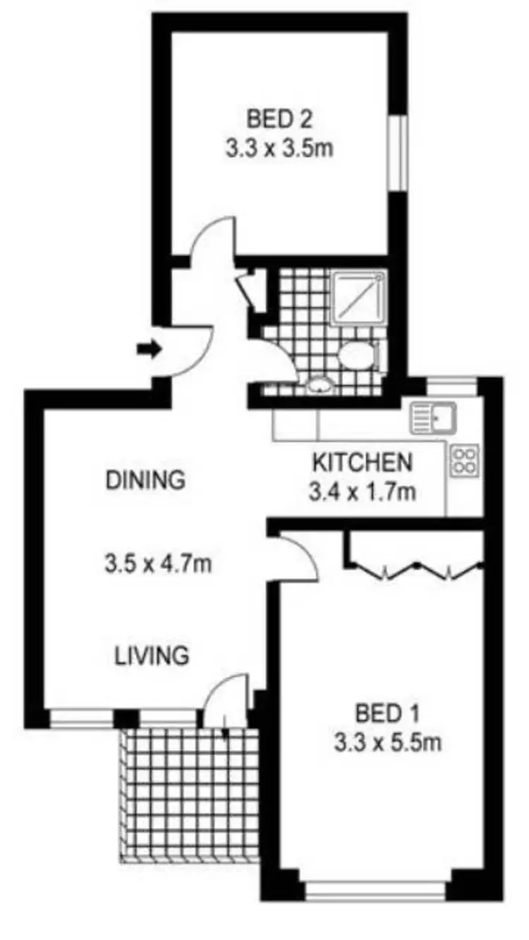 Floorplan of Homely apartment listing, 15/10a Challis Ave, Potts Point NSW 2011