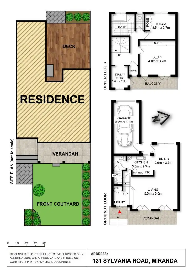 Floorplan of Homely townhouse listing, 2/131 Sylvania Road, Miranda NSW 2228