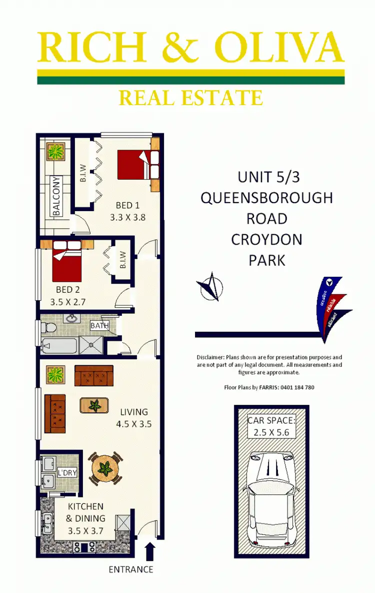 Floorplan of Homely unit listing, 5/3 Queensborough Road, Croydon Park NSW 2133