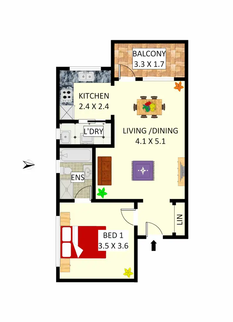 Floorplan of Homely unit listing, 35/135 Croydon Ave, Croydon Park NSW 2133