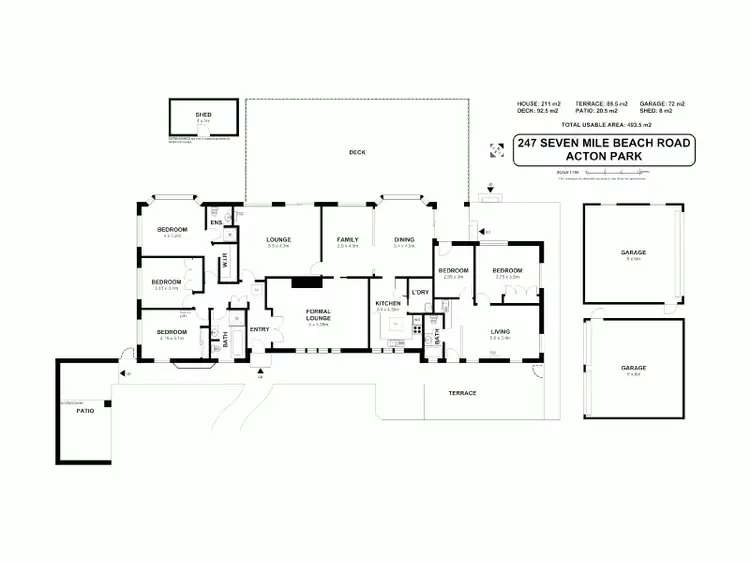 Floorplan of Homely house listing, 247 Seven Mile Beach Road, Acton Park TAS 7170