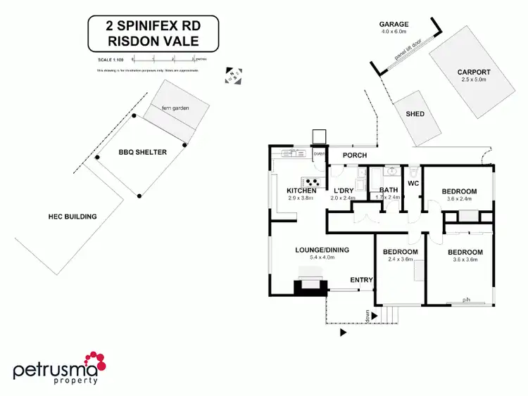Floorplan of Homely house listing, 2 Spinifex Road, Risdon Vale TAS 7016