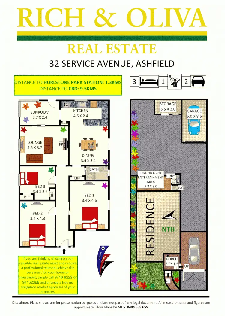 Floorplan of Homely house listing, 32 Service Avenue, Ashfield NSW 2131
