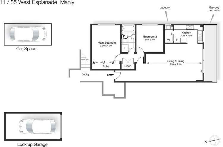 Floorplan of Homely apartment listing, 11/85 West Esplanade, Manly NSW 2095