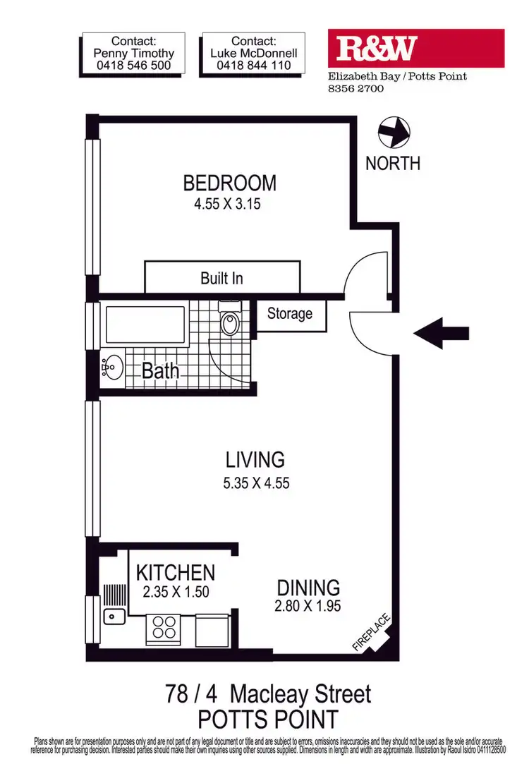 Floorplan of Homely apartment listing, 78/4 Macleay Street, Potts Point NSW 2011
