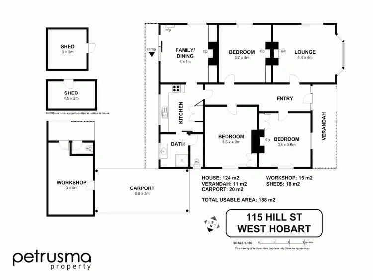 Floorplan of Homely house listing, 115 Hill Street, West Hobart TAS 7000
