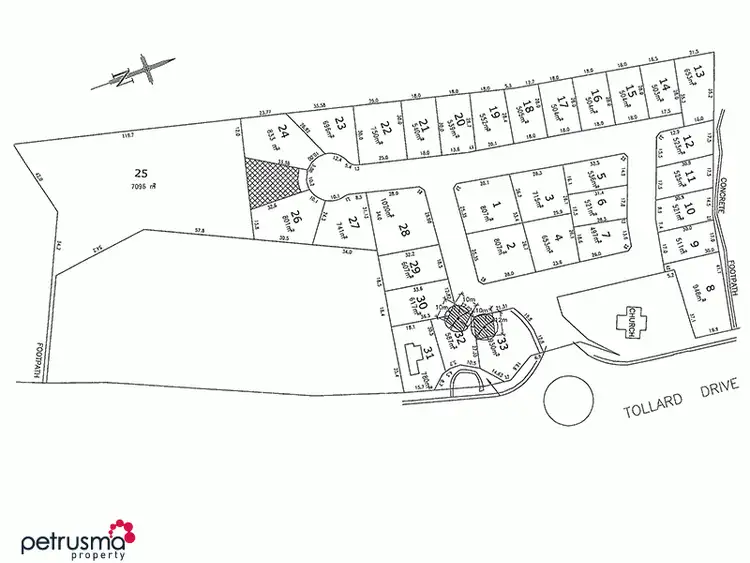 Floorplan of Homely land listing, 9 Emmaline Court, Rokeby TAS 7019