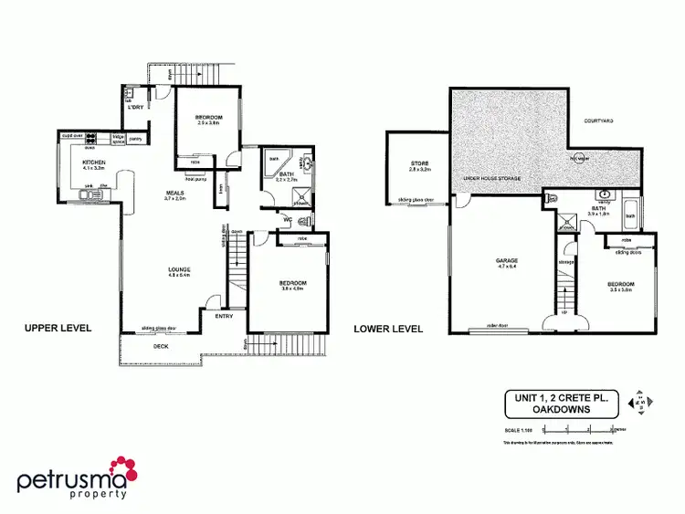 Floorplan of Homely house listing, 1/2 Crete Place, Oakdowns TAS 7019