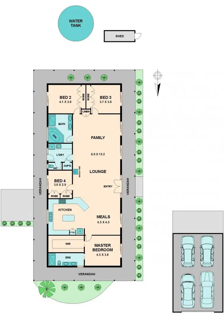 Floorplan of Homely house listing, 6 BRANIGAN DRIVE, Kilmore VIC 3764