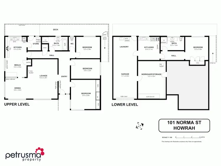 Floorplan of Homely house listing, 101 Norma Street, Howrah TAS 7018