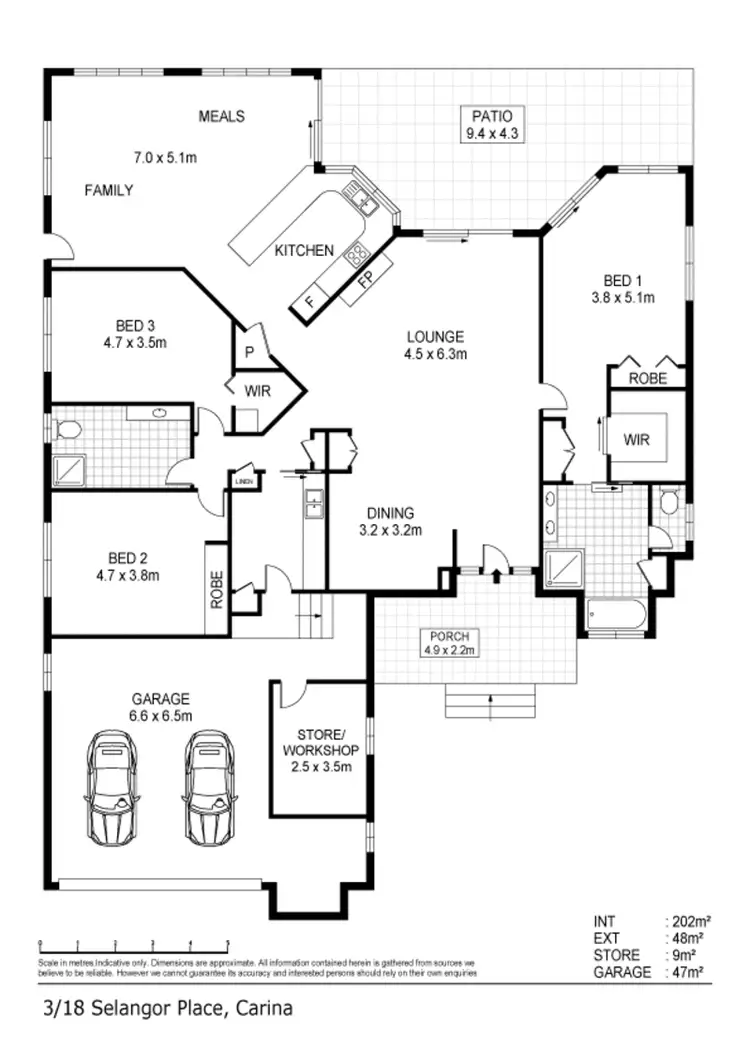 Floorplan of Homely house listing, 3/18 Selangor Place, Carina QLD 4152