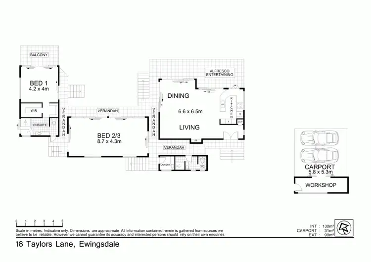 Floorplan of Homely house listing, 18 Taylors Lane, Ewingsdale NSW 2481