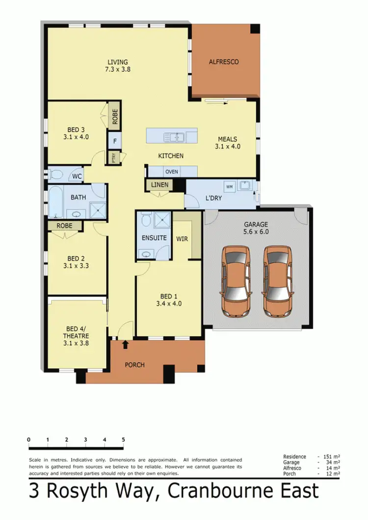 Floorplan of Homely house listing, 3 ROSYTH WAY, Cranbourne East VIC 3977