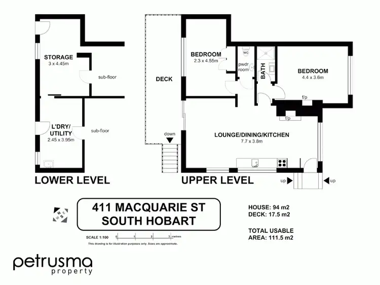 Floorplan of Homely house listing, 411 Macquarie Street, South Hobart TAS 7004