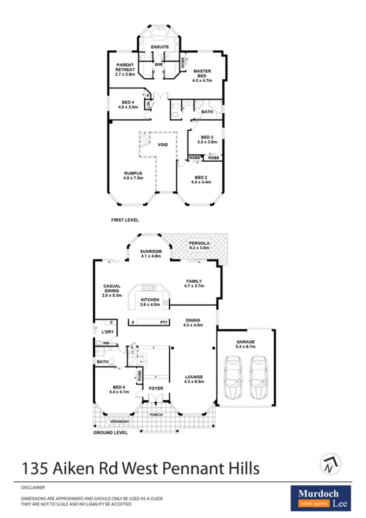 Floorplan of Homely house listing, 135 Aiken Road, West Pennant Hills NSW 2125