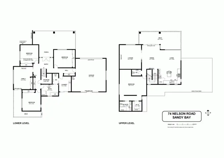 Floorplan of Homely house listing, 74 Nelson Road, Mount Nelson TAS 7007