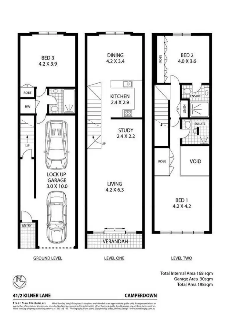 Floorplan of Homely townhouse listing, 41/2 Cardigan Lane, Camperdown NSW 2050