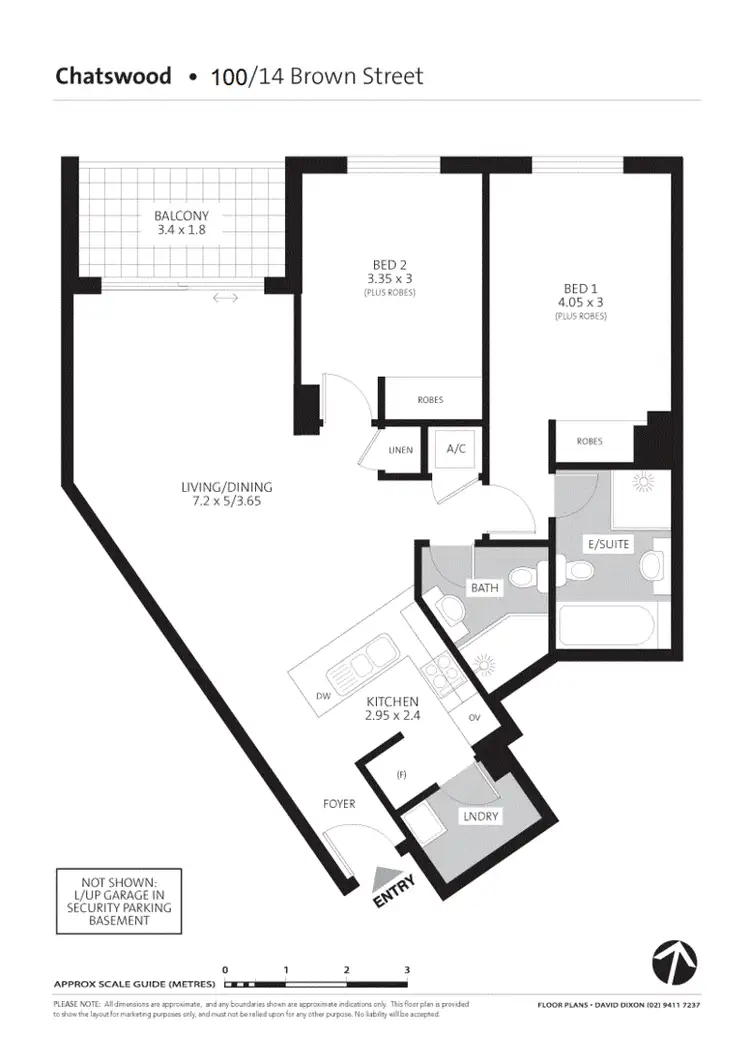Floorplan of Homely apartment listing, 100/14 Brown Street, Chatswood NSW 2067