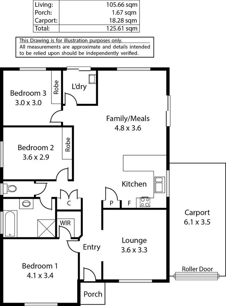 Floorplan of Homely house listing, 1A Devon Street, Enfield SA 5085