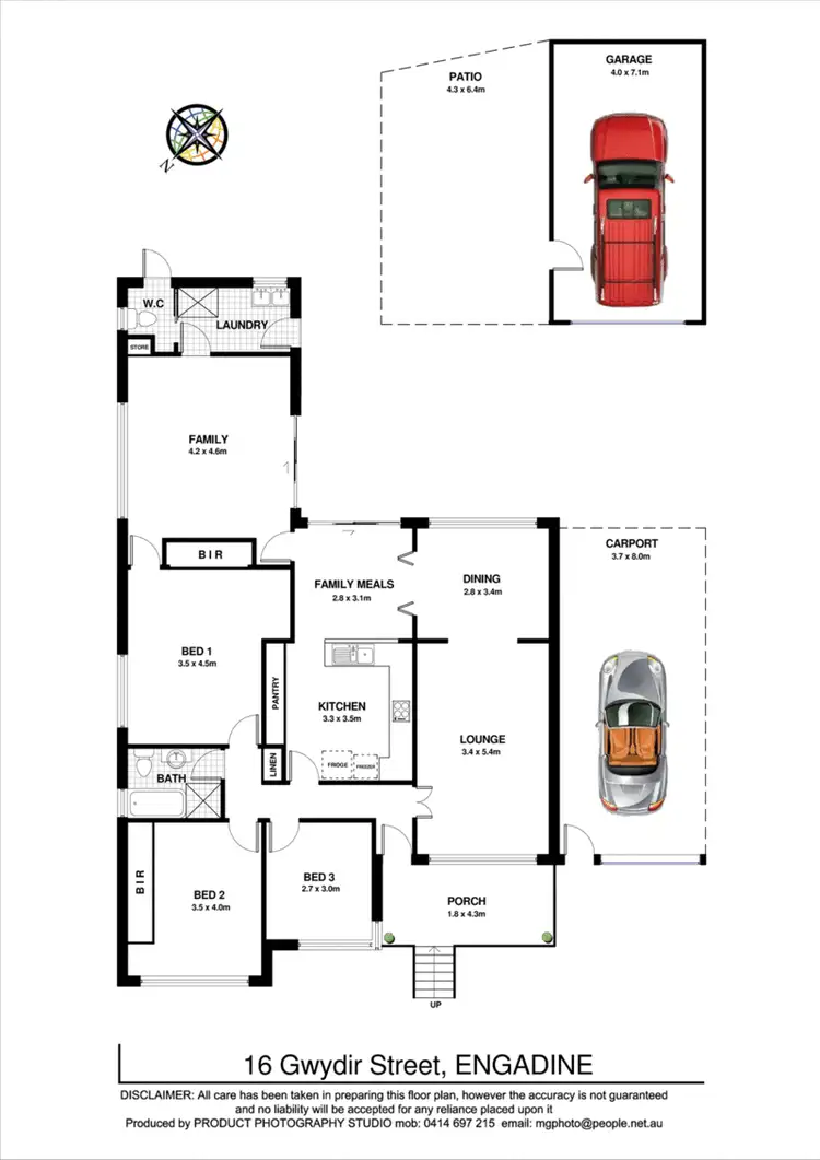 Floorplan of Homely house listing, 16 Gwydir Street, Engadine NSW 2233