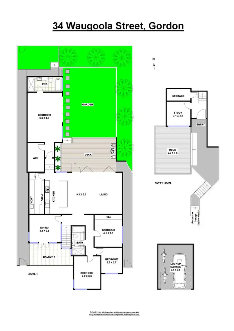Floorplan of Homely house listing, 34 Waugoola Street, Gordon NSW 2072