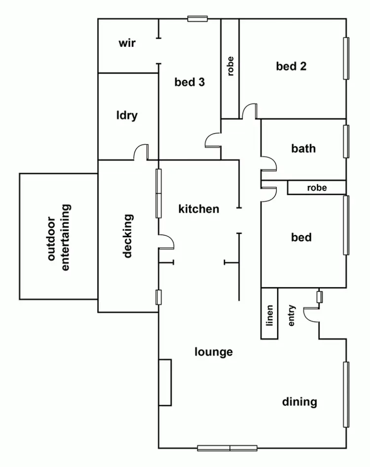 Floorplan of Homely house listing, 19 Stawell Road, Horsham VIC 3400