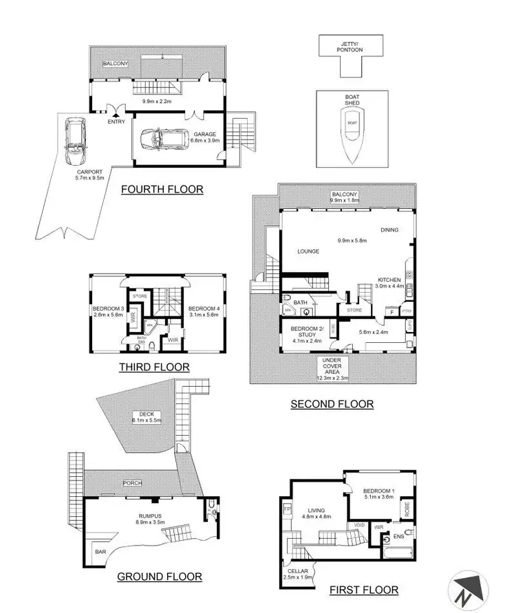 Floorplan of Homely house listing, 15 Cranbrook Place, Illawong NSW 2234