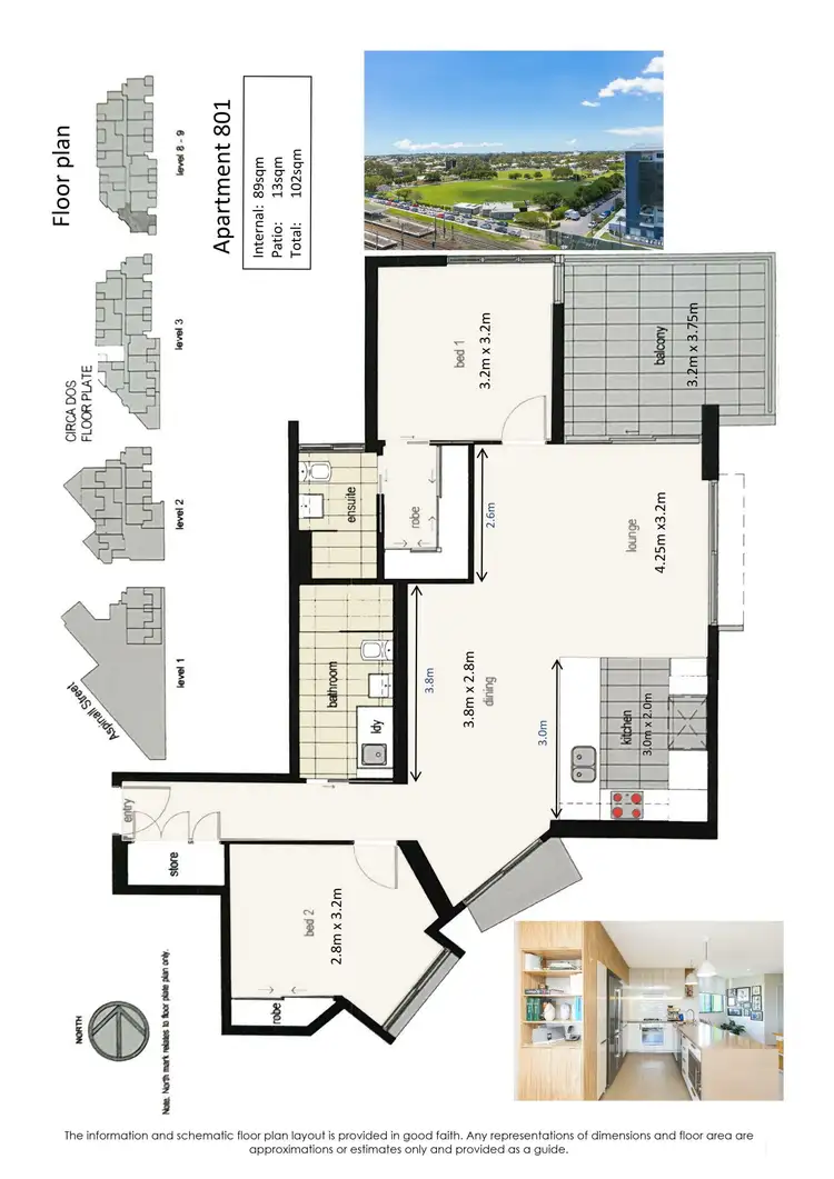 Floorplan of Homely unit listing, 801/16 Aspinall St, Nundah QLD 4012