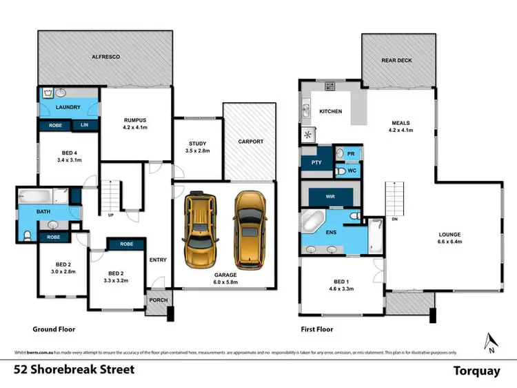 Floorplan of Homely house listing, 52 Shorebreak Street, Torquay VIC 3228