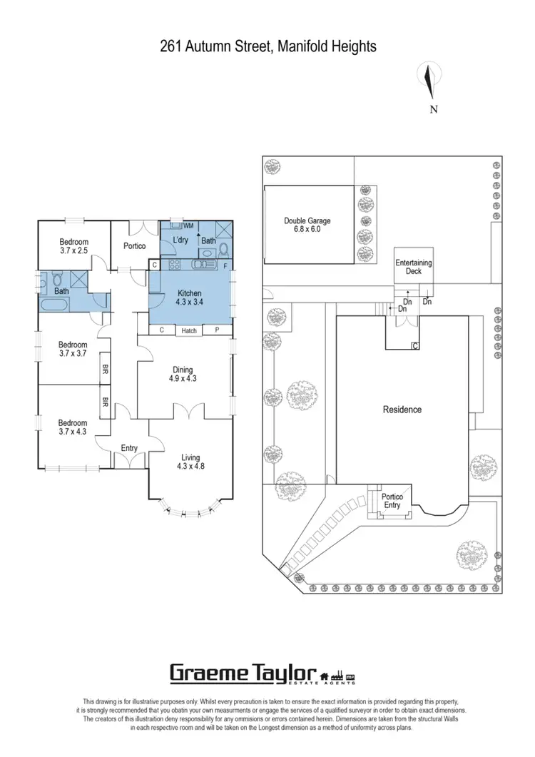 Floorplan of Homely house listing, 261 Autumn Street, Manifold Heights VIC 3218