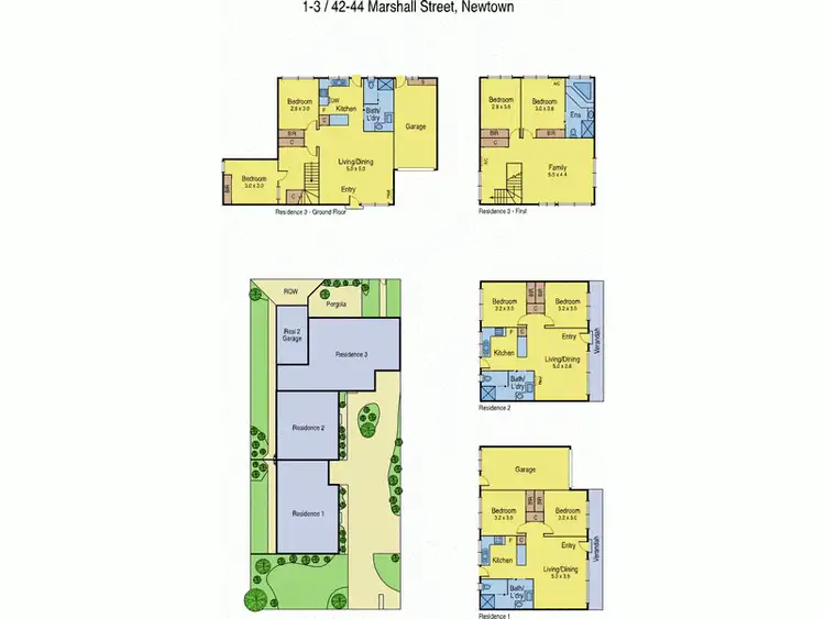 Floorplan of Homely townhouse listing, 3/44 Marshall Street, Newtown VIC 3220